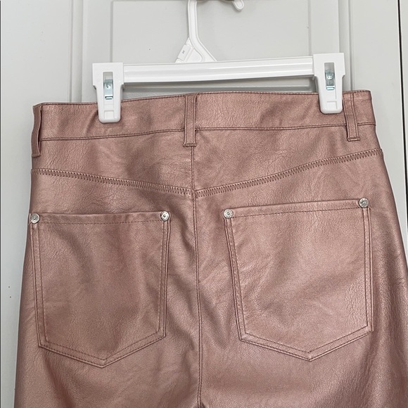 Free People Metallic Leather (vegan) Pants - Picture 3 of 5
